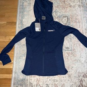NWT gymshark zippered hoodie